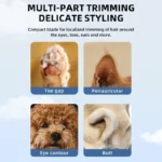 Type C Dog Paw Trimmer with LED Light Waterproof Pet Hair Trimmer with LED Display Dog Clippers for Grooming 18mm Widen Blade - Image 2